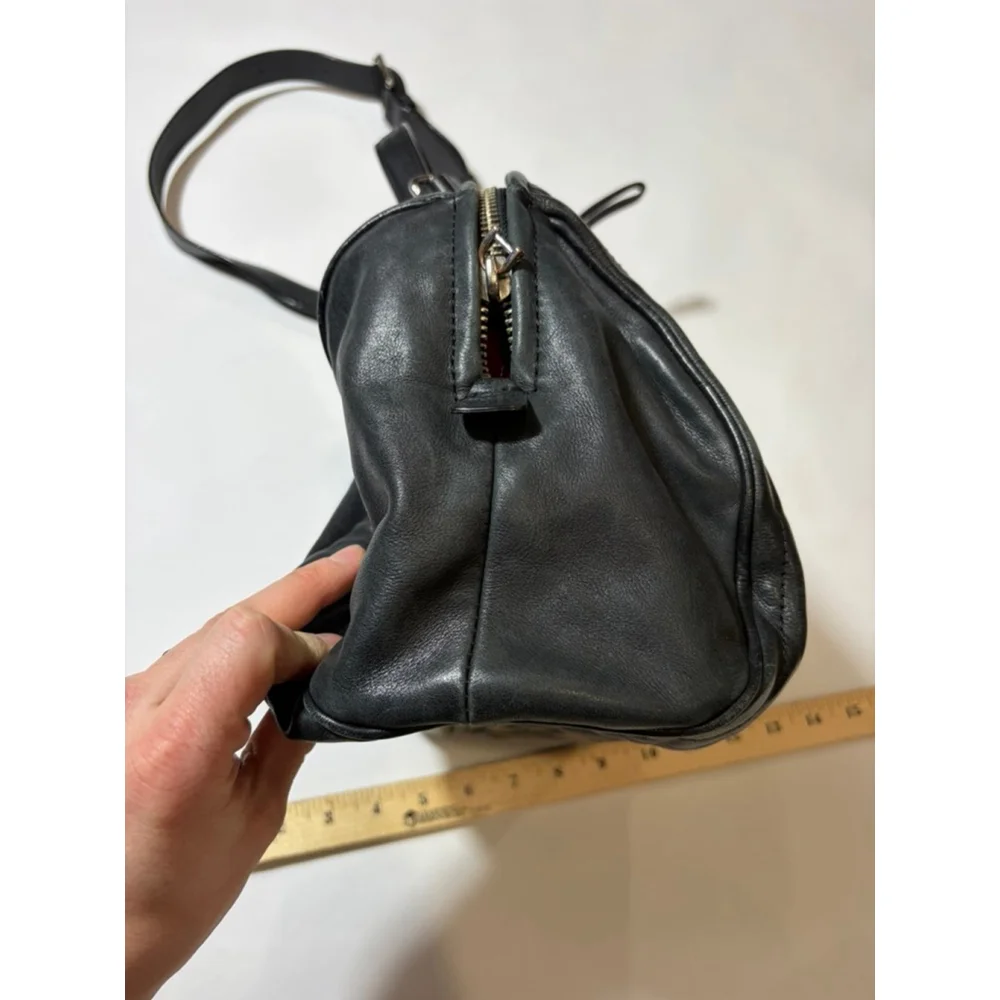 Marc by Marc Jacobs Black Quilted Leather Satchel Crossbody Bag - Picture 4 of 16